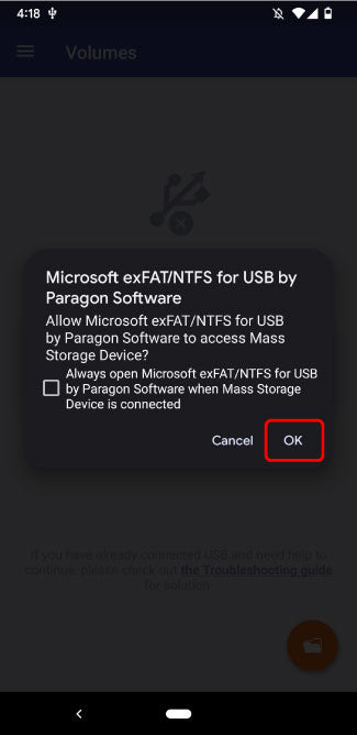 14-Press_OK_exfat_ntfs_for_usb_by_paragon_software_App_exFAT_access_memory_card
