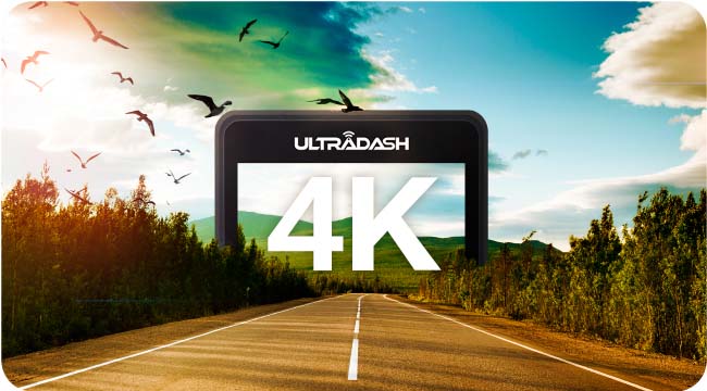 ultradash s3 dash cam record real 4K resolution footage