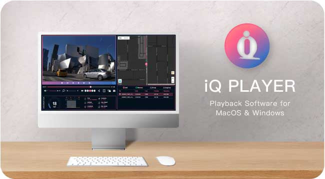 iq player dash cam playback software can support on mac and windows for your laptop and desktop