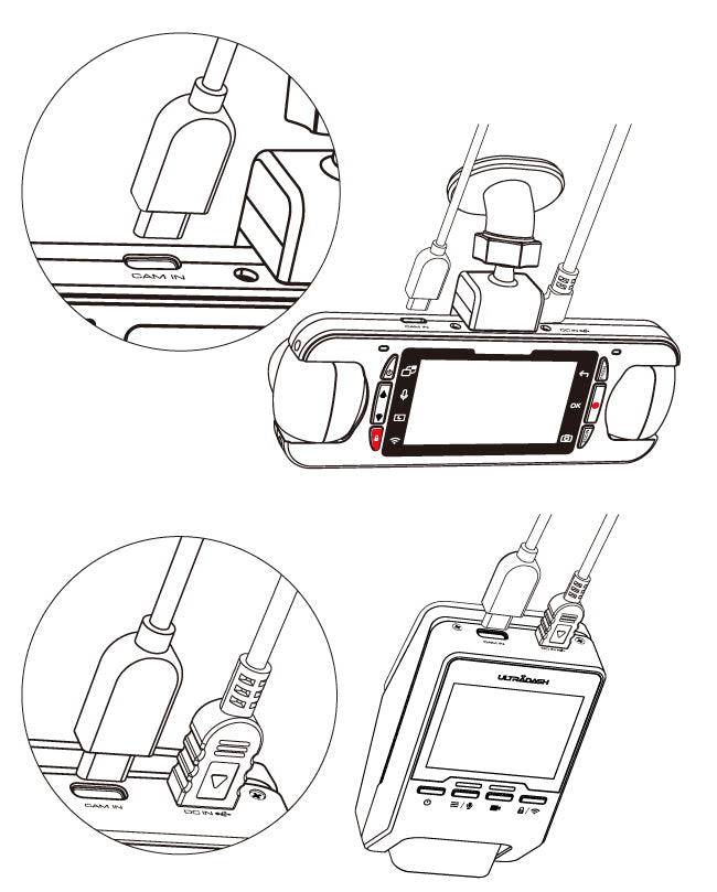 R1 connects to Z3+ and S3 dash cameras