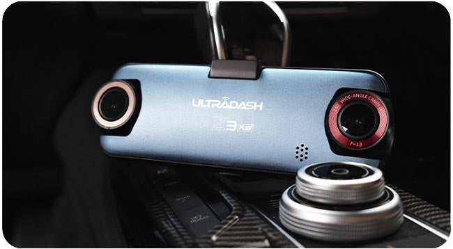 Z3+ dash cam put inside the car