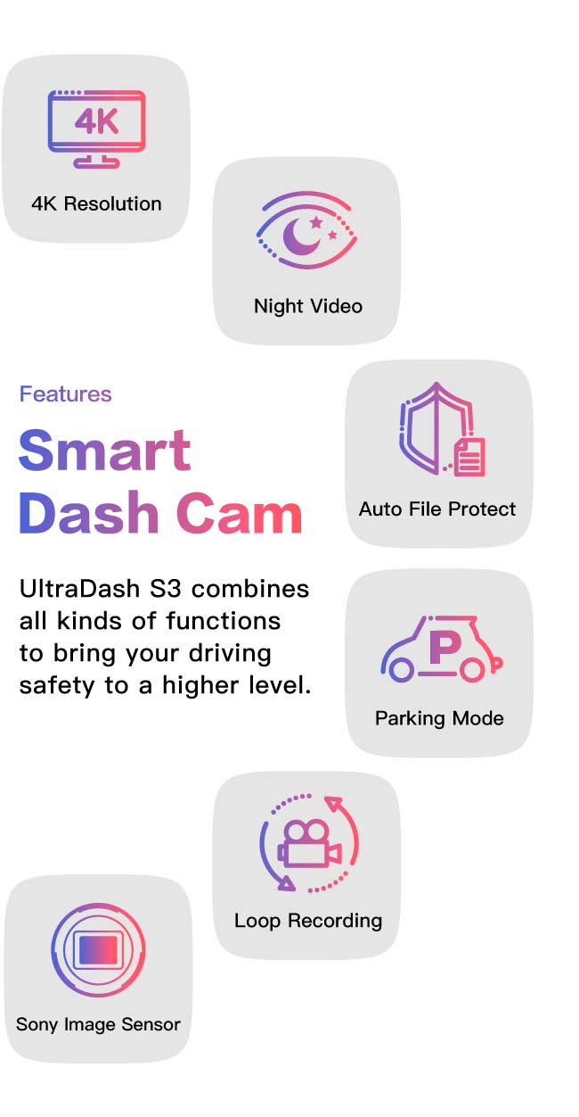 ultradash s3 dash cam feature introduction