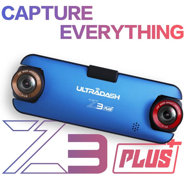 Z3+ dual lens dash cam capture eveything
