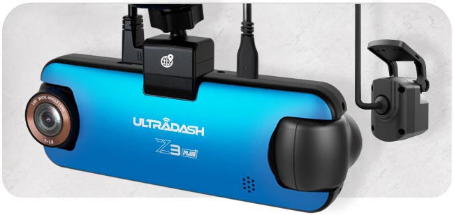 Z3+ and R1 dash cams support front and rear 3 channel dash cam