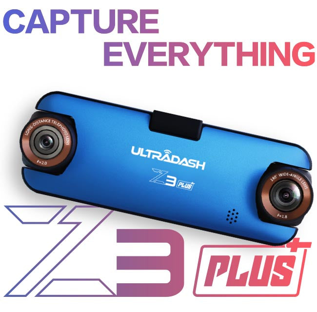 Z3+ dual lens dash cam capture eveything