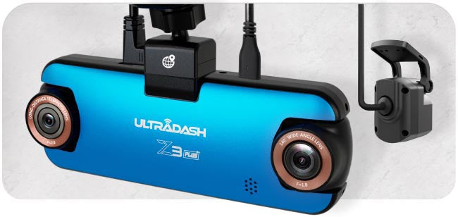 Z3+ and R1 dash cams support front and rear 3 channel dash cam