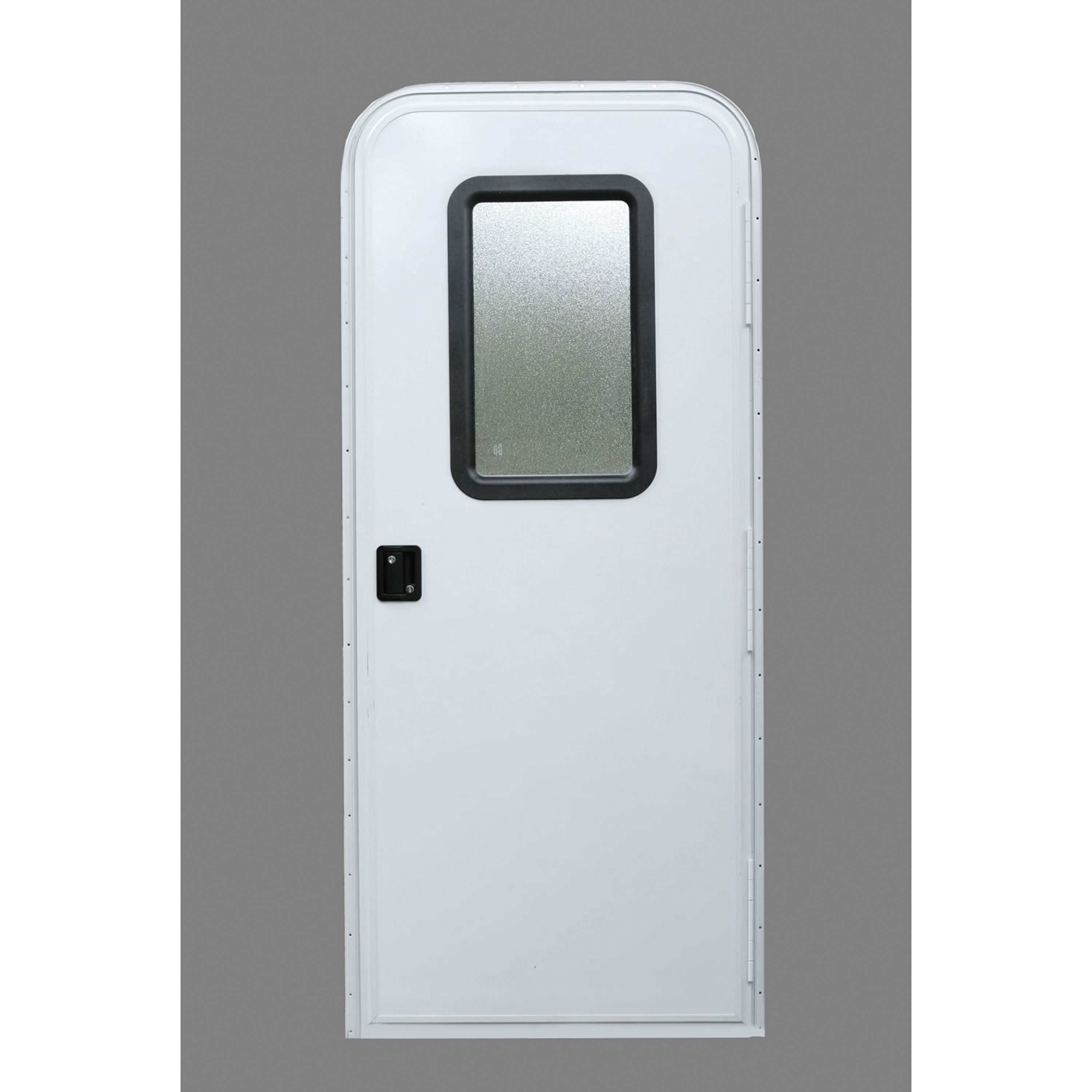 AP Products 015-247231 Motorized RV Radius Entrance Door - 24" x 72", Polar White
