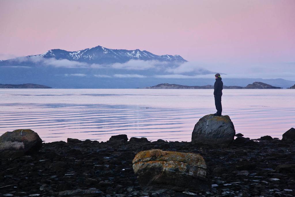sunrise, sea kayak, adventure, patagonia, photography