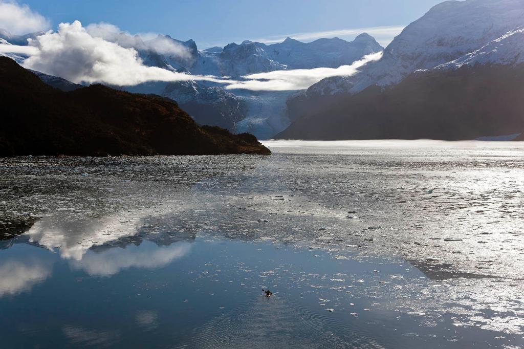 peel fjord, sea kayak, adventure, patagonia, photography