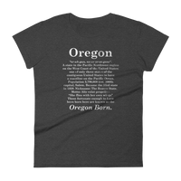 Oregon "Defined" - Women's Short Sleeve T-Shirt - Oregon Born