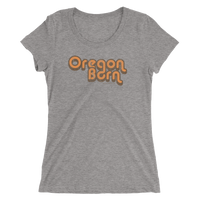 Oregon Born - Retro 2 - Ladies' Short Sleeve Tee - Oregon Born