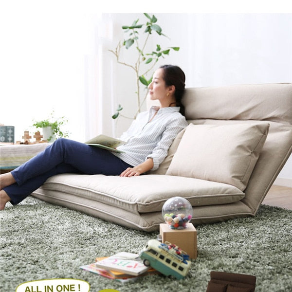 Living Room Futon Chair Sofa Bed Furniture Japanese Floor Legless