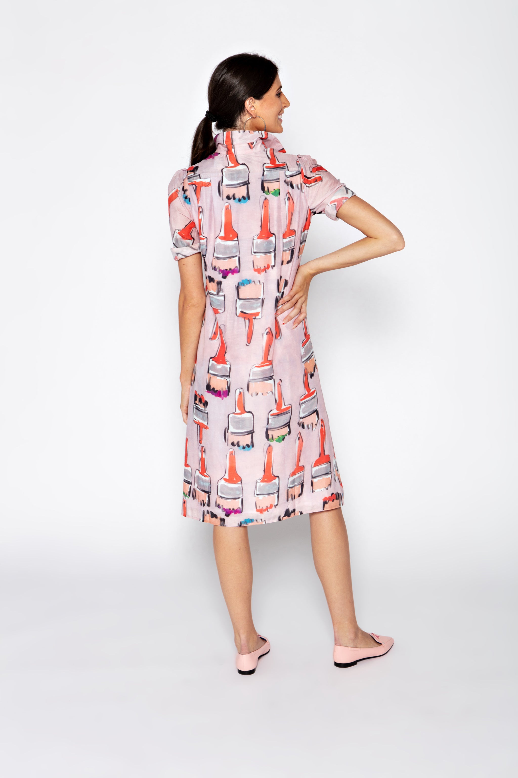 Tracy Dress in Paint Brush