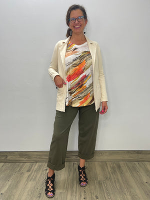 Beige Shenka Knit Cotton Jacket - Twist Boutique