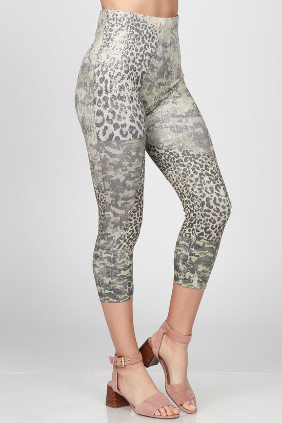 B4438V Capri High Waist Crop Leggings – Twist Boutique