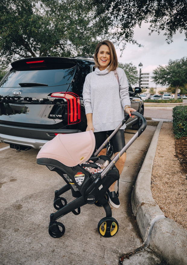 stroller and rain cover