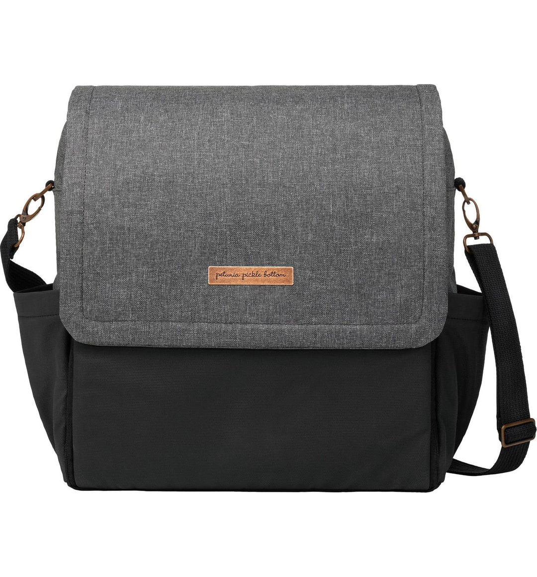 Petunia Pickle Bottom Boxy Backpack in Black Matte Leatherette