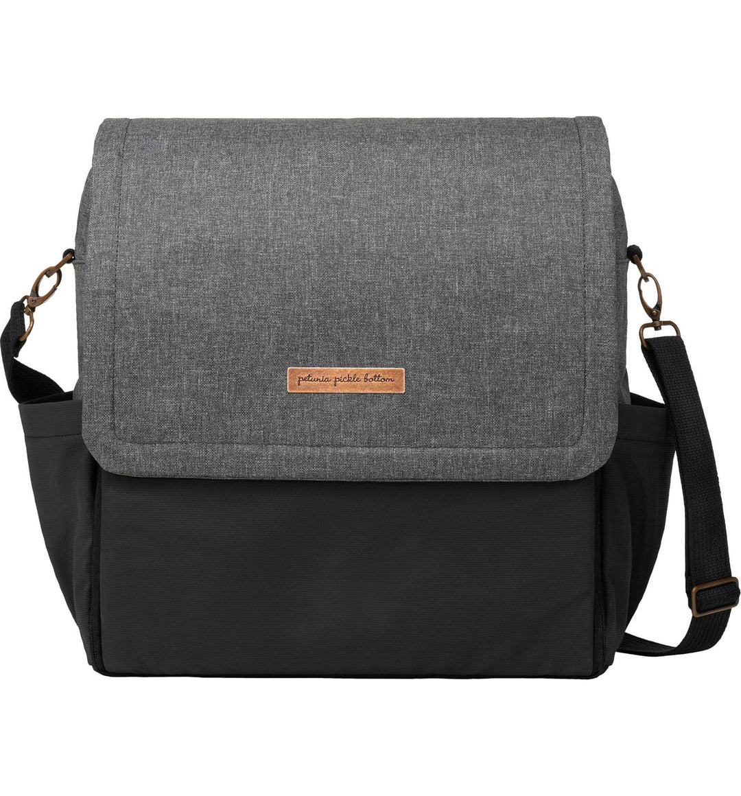 Petunia Pickle Bottom Matte Leatherette Boxy Backpack / Grey