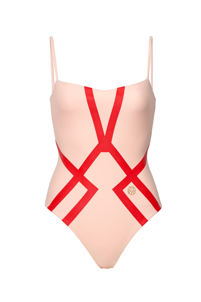 Amélie Swimsuit Delicate Red#N#– Syvênde Swimwear