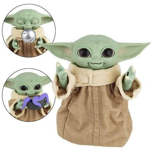 Baby Yoda Star Wars Figurine Motion and voice,the eyes opens and close