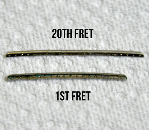 The 1st Fret next to the 20th Fret from a recent refret