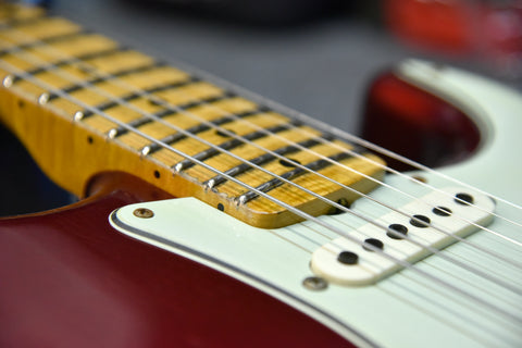 6100 Frets from Jim Dunlop on a Fender Custom Shop Strat
