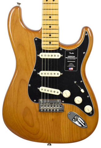 This Strat features a Roasted Pine body