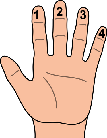 left hand fingering
