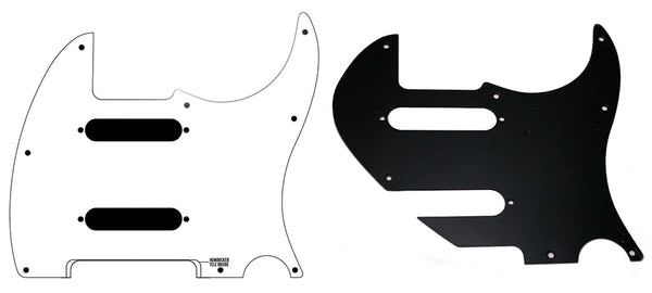 The Warmoth Hybrid Pickguard: before and after a jewelers saw!