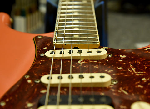 A 12" fingerboard radius on a Fender Custom Shop Relic Strat