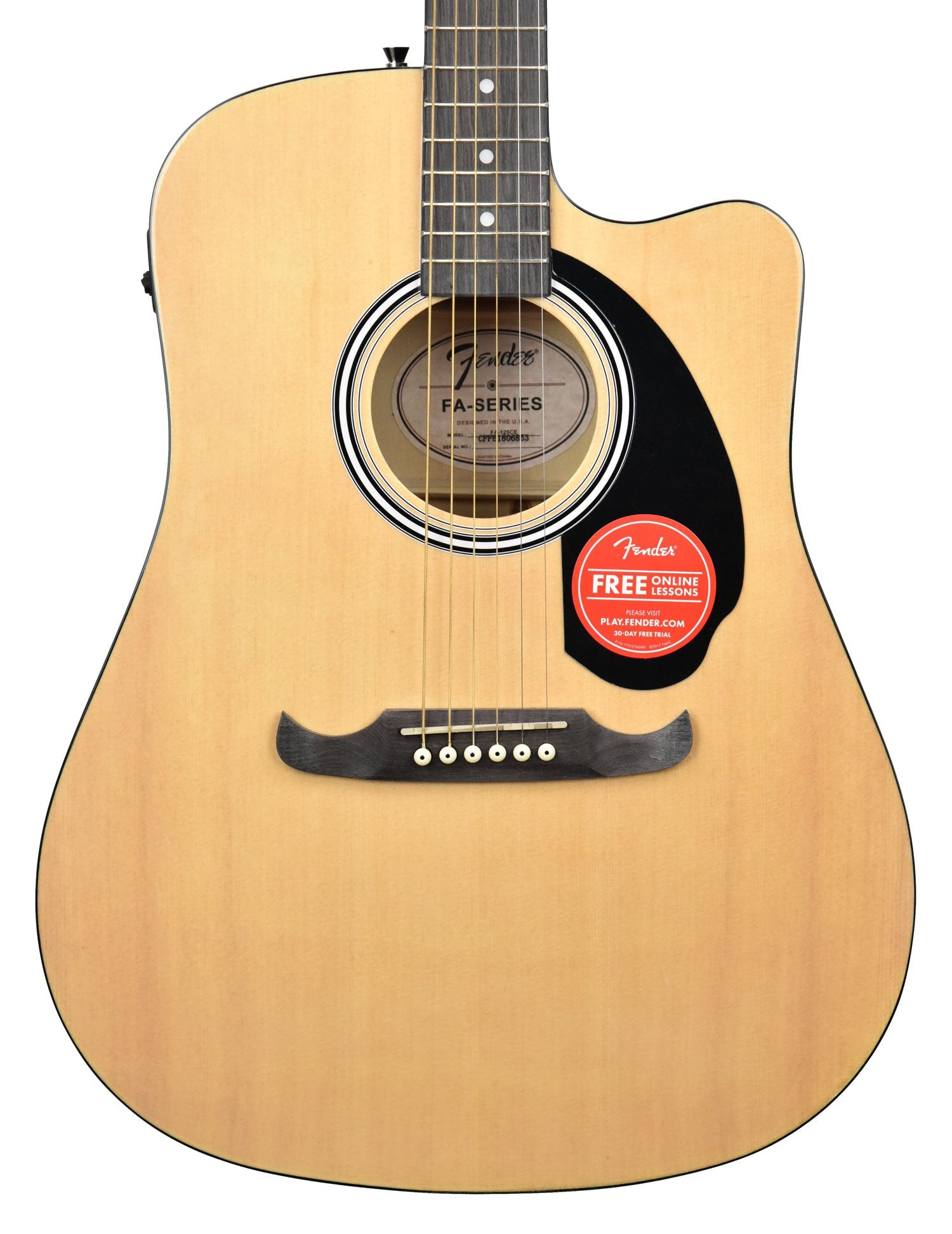 FA-125CE Dreadnought Acoustic Guitar in Natural CFFE1806875 | The Gallery