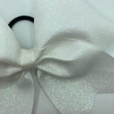 White Glitter Bow