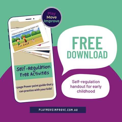 Self-regulation handout for early childhood