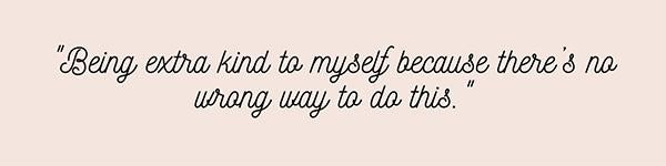 michelle yandle healthy mindset self care kind to myself quote