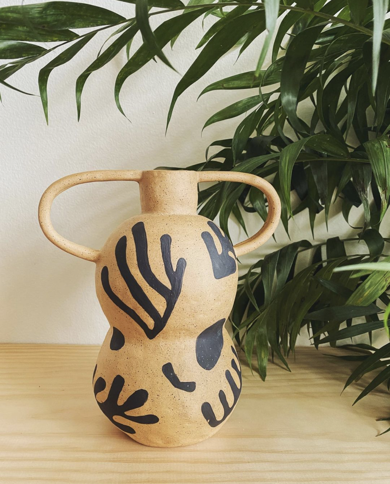 Sam Dodie Studio Ceramic Vase with squiggles - Seattle, WA