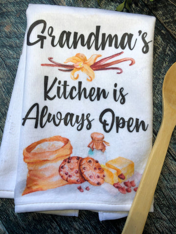 Grandma's Kitchen Towels, Funny Kitchen Towel, Hand Towels, Grandma Gi –  Country Squared