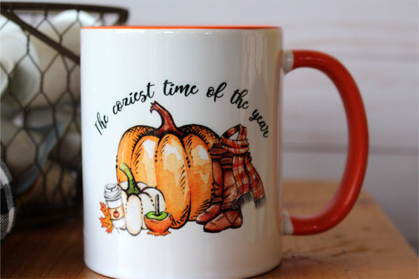 It S The Coziest Time Of The Year Mug Fall Coffee Mugs Halloween Cof Country Squared