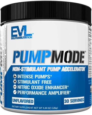 EVL PumpMode Nitric Oxide Pre-Workout Powder Supplement 