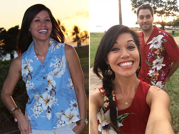 women's Hawaiian shirt and dress