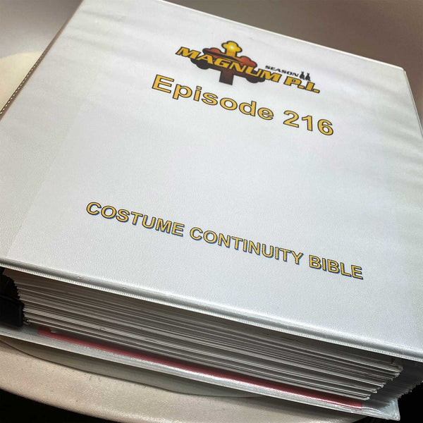 Magnum PI costume continuity bible