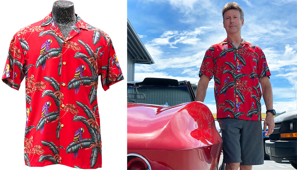 original Magnum PI Hawaiian shirt by Paradise Found with Stingray