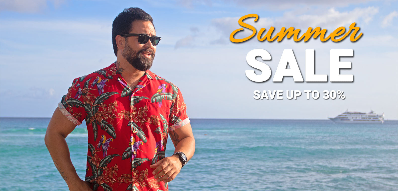 Men's Hawaiian Shirt Summer Sale 2018