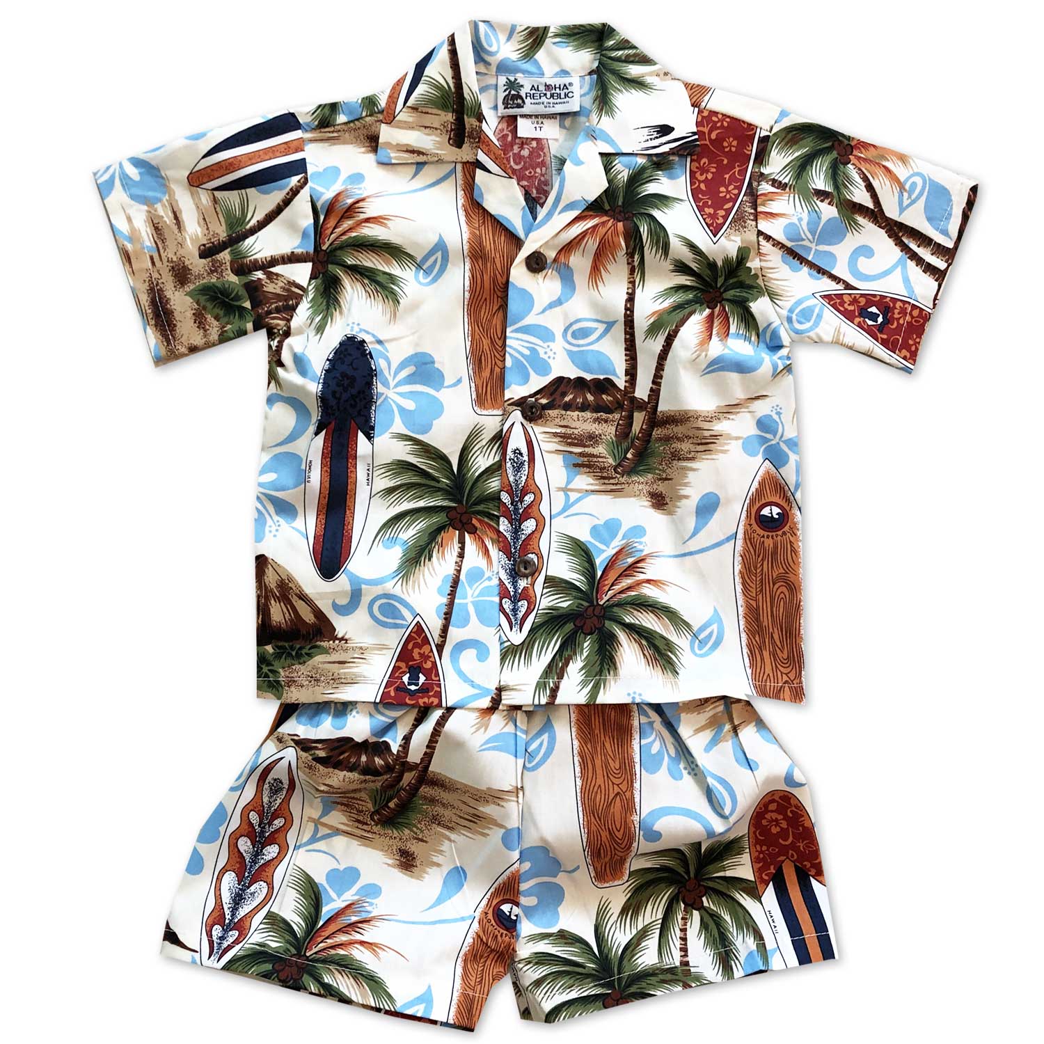 Boy's Hawaiian Shirt and Shorts Sets - AlohaFunWear.com