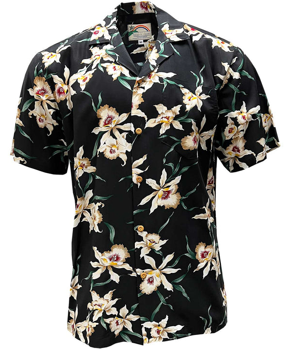 AlohaFunWear.com | Star Orchid (Magnum PI) Hawaiian Shirt by Paradise Found