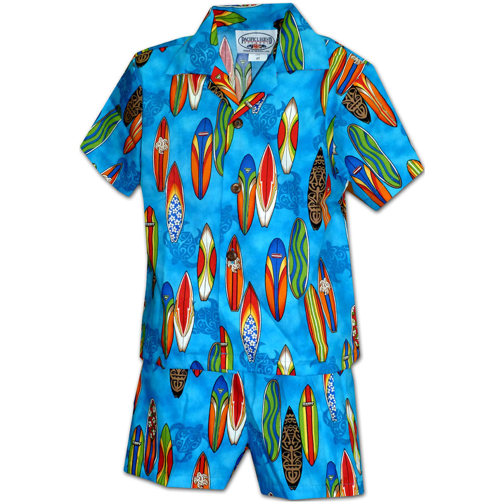 Boy's Hawaiian Shirt and Shorts Sets - AlohaFunWear.com
