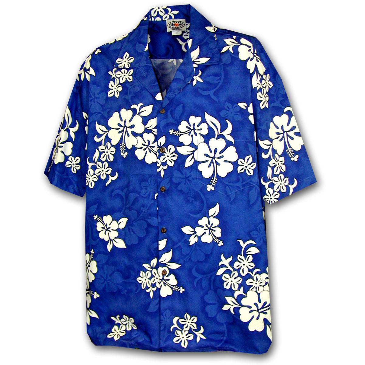 Lavahut - Aurora Blue Hawaiian Rayon Shirt M / Blue