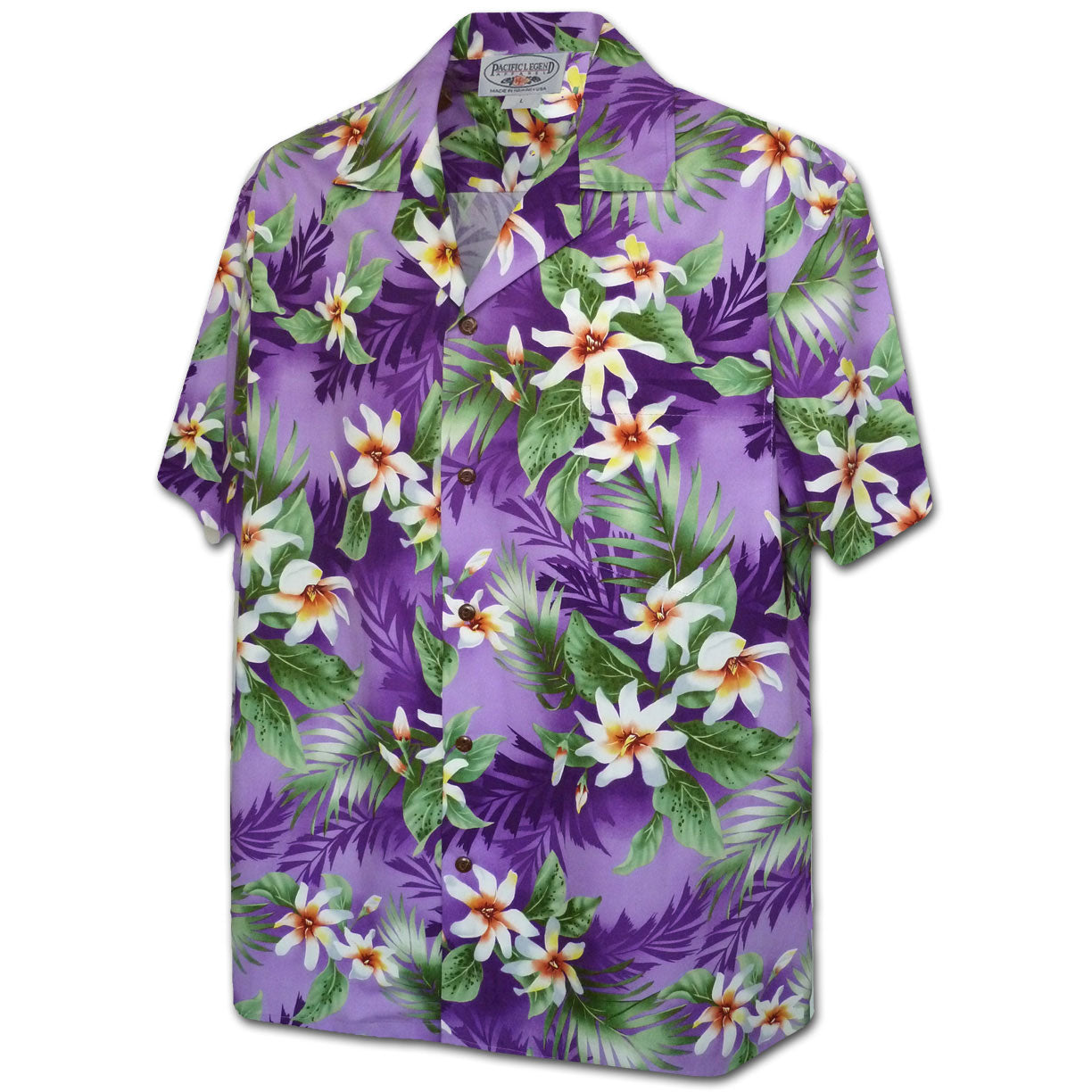 Vibrant Flower Garden Purple Hawaiian Shirt - AlohaFunWear.com