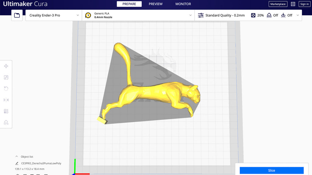 Galardón Puma en Ultimaker Cura