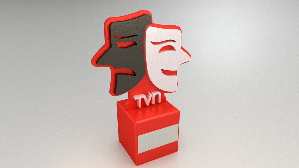 Diseño galardón TVN hecho por Qactus