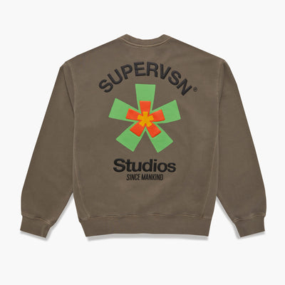 STARBURST CREWNECK (VINTAGE BLACK) – Supervsn